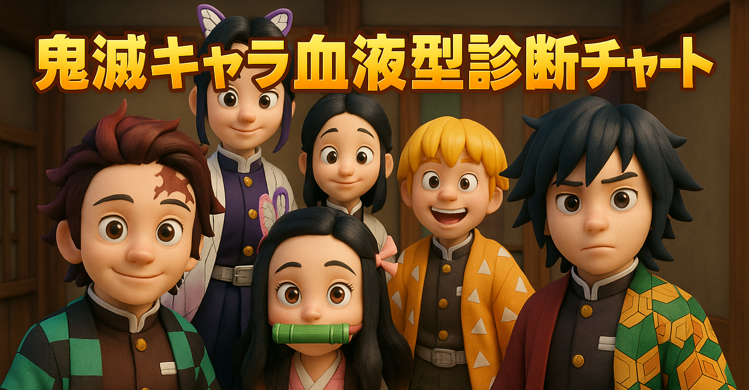 鬼滅キャラ血液型診断チャート｜性格傾向・相性・完全まとめ